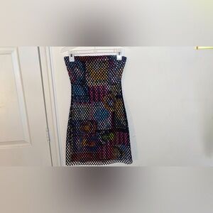 Retro Graphic Mini Dress **NEVER WORN**